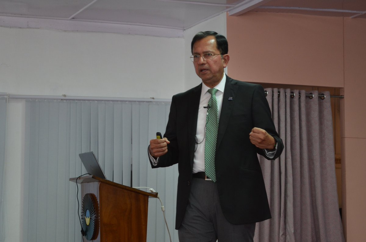 IIMShillong's tweet photo. "They can bring us down but not wipe us out" - Mr Narayanan from @NestleIndia on @MaggiIndia's successful comeback. #IIMShillong #Podium2016 https://t.co/zno6oHhQ8k