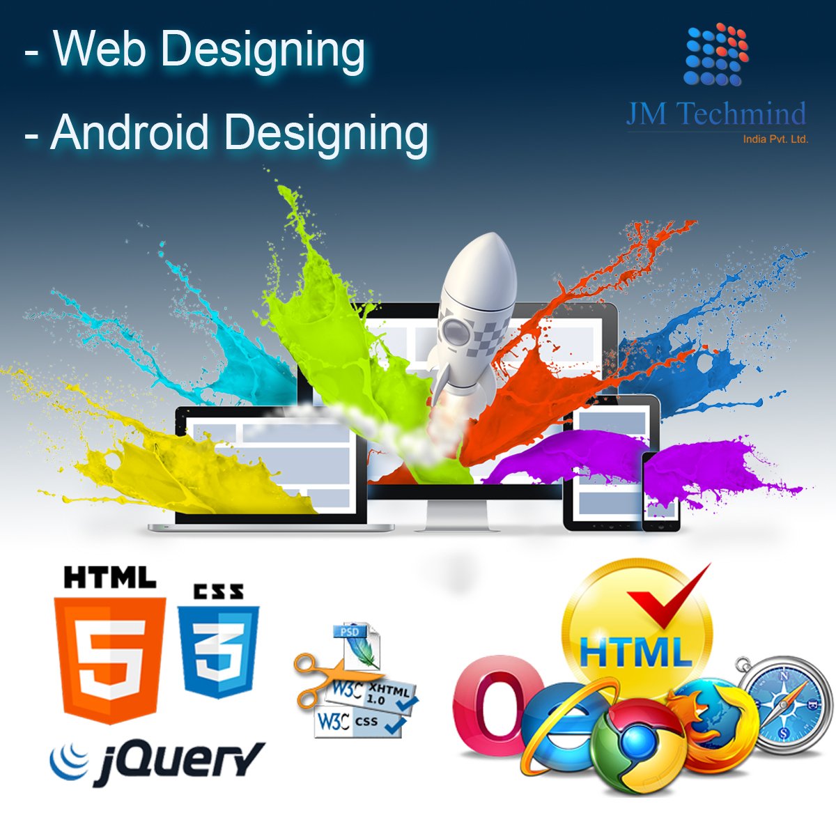 jm_Techmind's tweet image. @jm_Techmind Deals in all services like #webdesign and #androiddevelopment 
For Inquiry Call:9527073751
visit:jmtechmind.com
