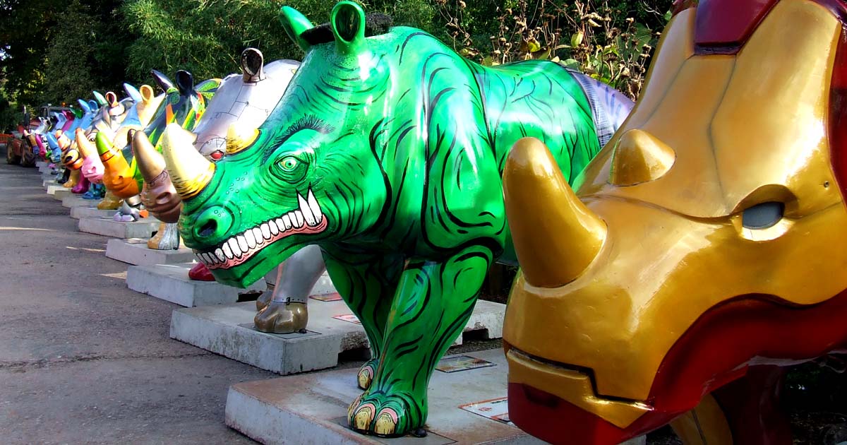 Funds raised tonight will be used by <a href="/PaigntonZoo/">Paignton Zoo</a> to support rhino conservation via <a href="/savetherhino/">Save the Rhino International</a>. So dig deep! Buy a rhino, save a species!