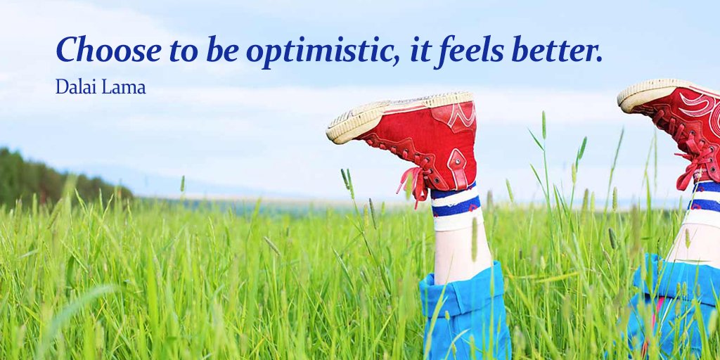 Choose to be optimistic, it feels better. - Dalai Lama #quote #ThursdayThoughts