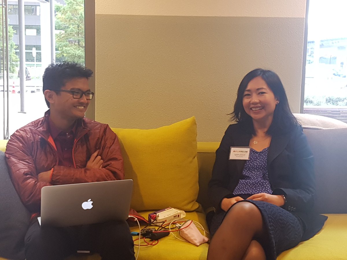 <a href="/chandrarinie/">Chandra R Pudjiatie</a> discussing #digital #Aflatoun #education with <a href="/aronfyodorasor/">Aron Asor</a> from <a href="/LearnEQ/">Learning Equality</a> #Innovate2016 #IMAFLATOUN