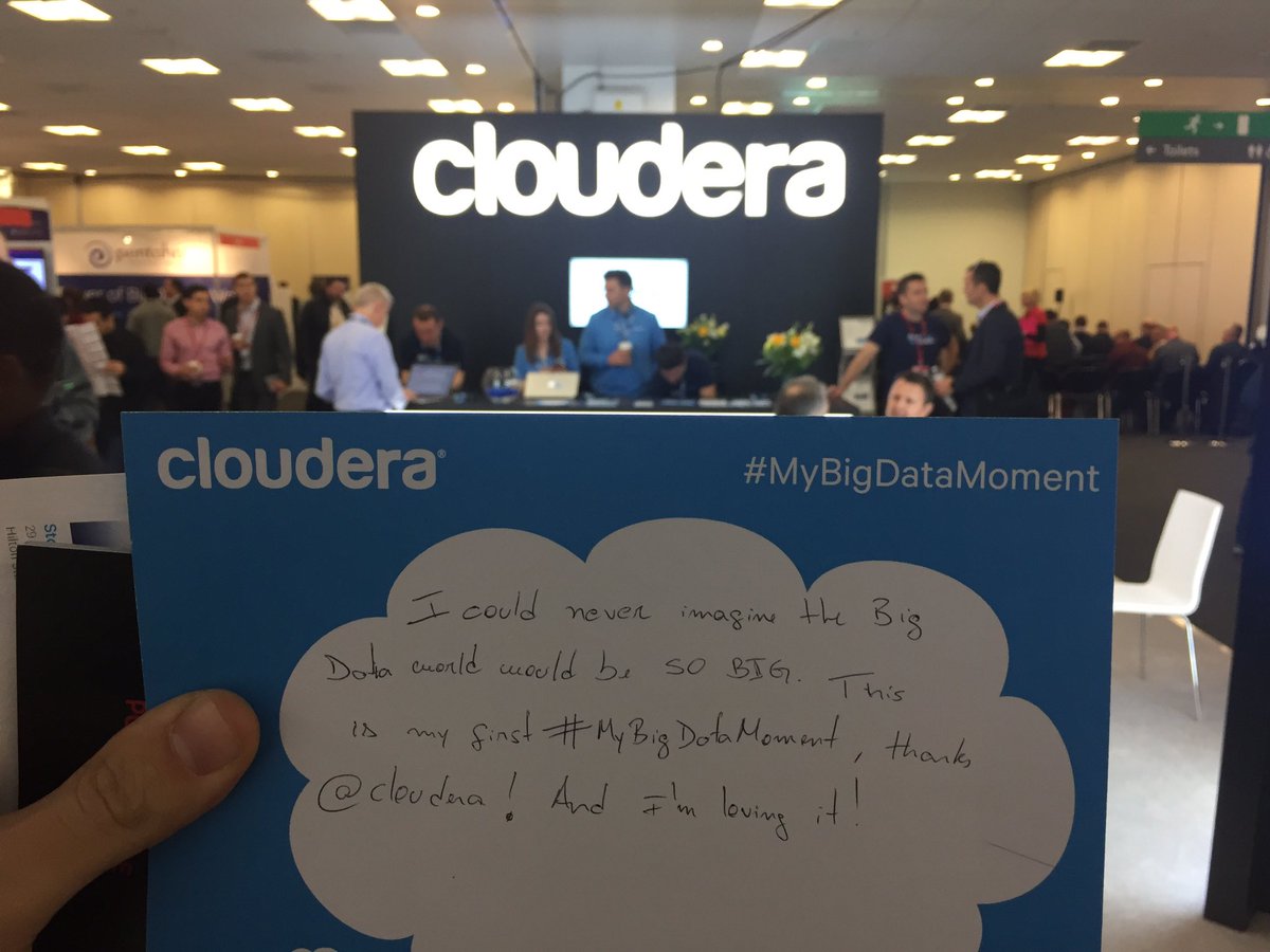 THSARAIVA's tweet image. Registering #MyBigDataMoment @ClouderaUK @BigData_LDN