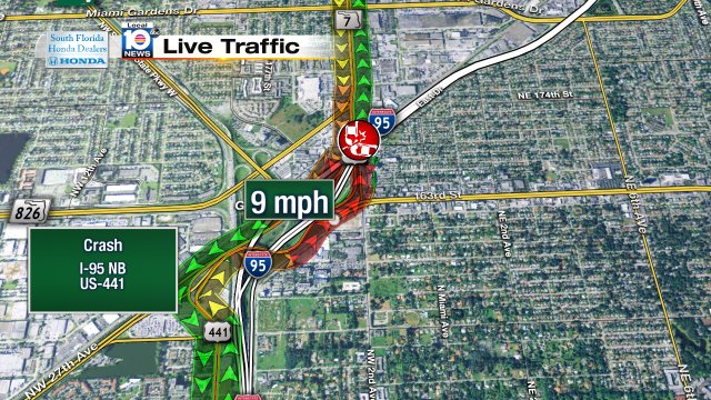 Crash on I-95 NB north of US-441 #traffic https://t.co/UfVokkBu2n