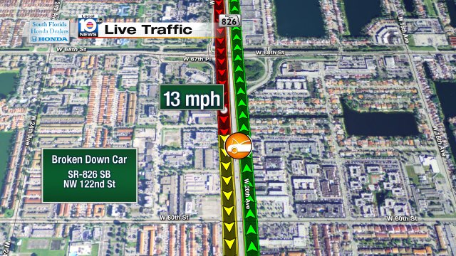 Broken Down Car on SR-826 SB at NW 122nd St #traffic https://t.co/AJ1DnjLIdh