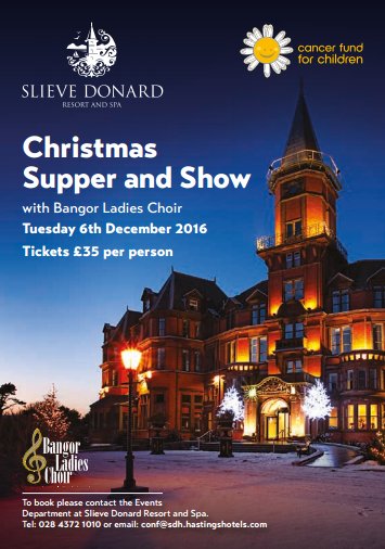 We still have tickets available for this great show. Call us now to reserve yours 028 437 21010 @NICancerFund <a href="/HastingsHotels/">Hastings Hotels</a>