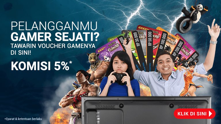 GrabKiosID's tweet photo. Ajak pelangganmu utk transaksi sebanyak mungkin & dapatkan komisi 5%! Makin banyak item game nya, makin keren karakter jagoanmu! #promoKUDO https://t.co/EbMzNa2kGh