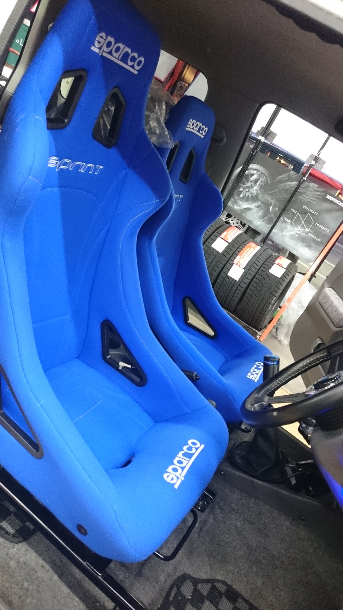 引き取り限定】sparco シート&JB23用シートレール （sparco スズキ 