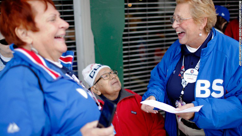 CNN's tweet image. Finally! These @Cubs fans have waited over 80 years for that #WorldSeries win cnn.it/2eXK80b