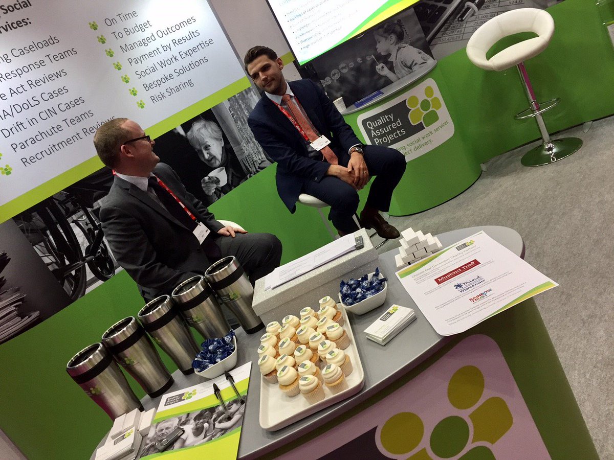 QA_Projects's tweet photo. We're ready for another busy afternoon at #ncasc2016 - come and speak to us about our #socialwork projects on Stand E21 between conferences https://t.co/SHPM1c2SW2