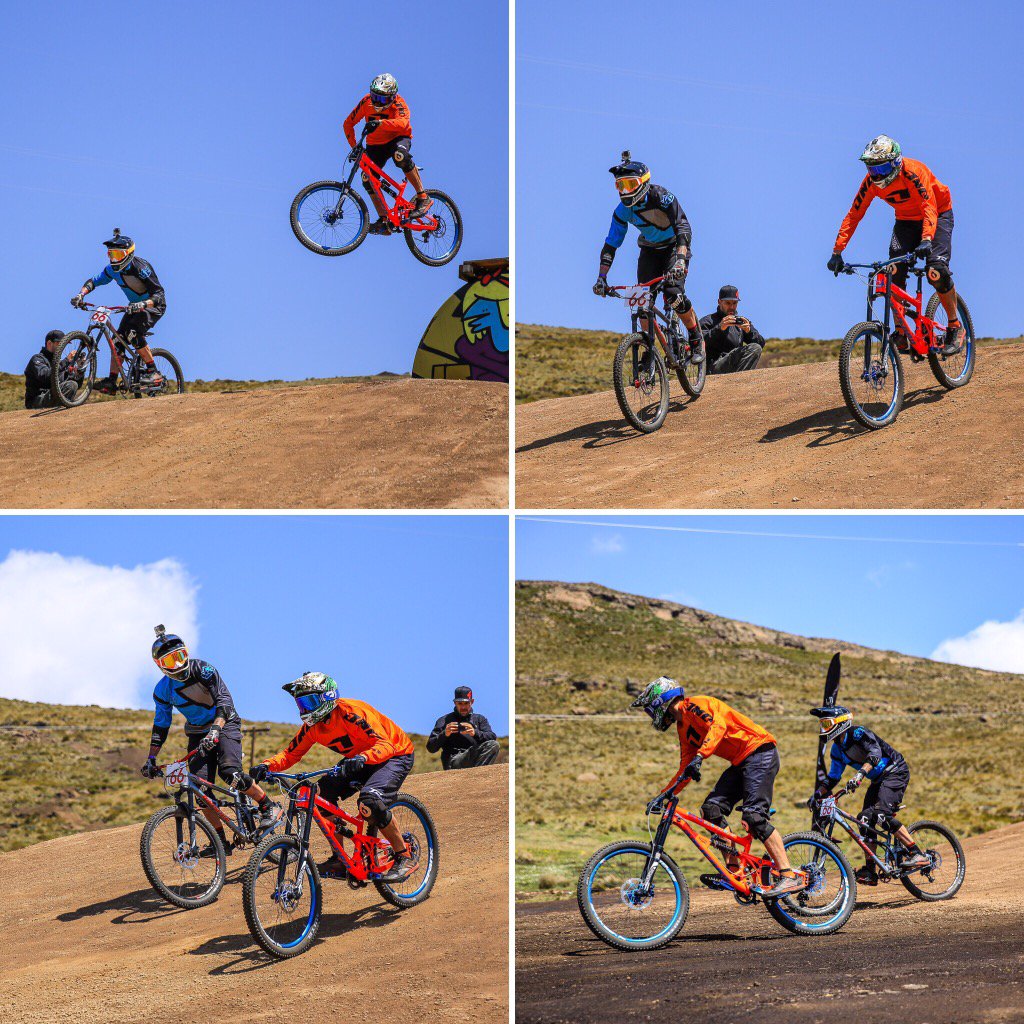 This is what happens when you give @PeachPearton and I <a href="/bansheebikes/">bansheebikes</a> to ride at #CrankChaos. He drops in to say high.