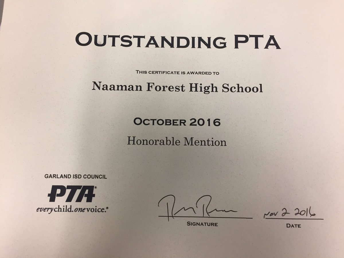 NFHS_Rangers's tweet photo. Naaman Forest PTSA-  great year for family involvement @Naaman_PTSA https://t.co/5QV7FP0pql