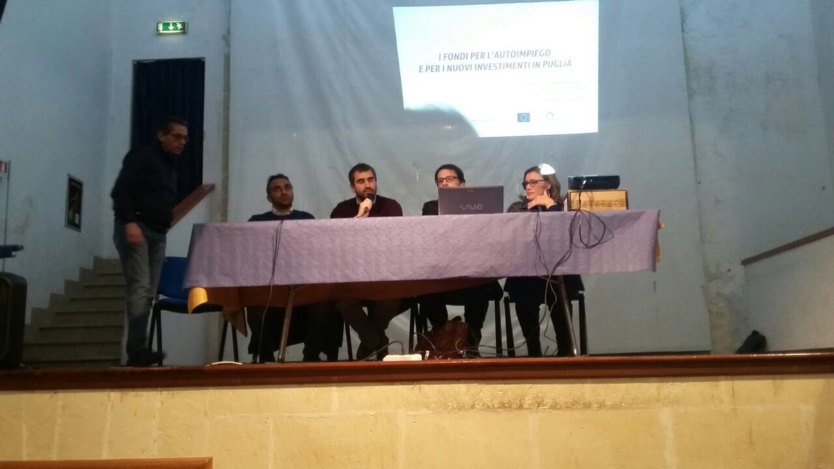 SergioBasta's tweet photo. Con #pugliasviluppo inizia un percorso di #consulenza e #formazione su #strumenti di finanziamento per le #PMI#NIDI #TutoloII #MICROPRESTITO https://t.co/f3Uoyi5d16