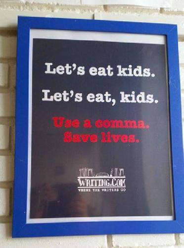 #Punctuation is important!