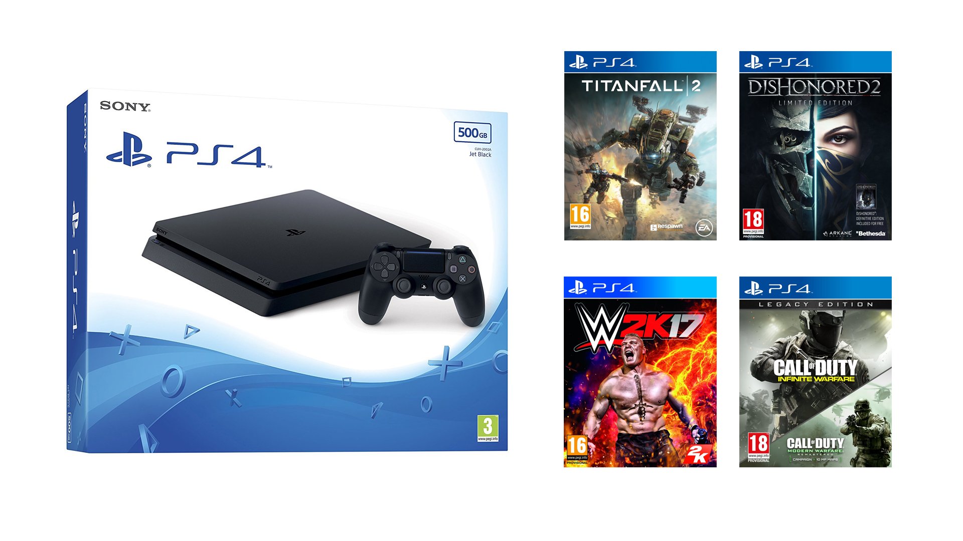 Sony PlayStation 4 Slim 500GB Call of Duty: Infinite Warfare Bundle, Black