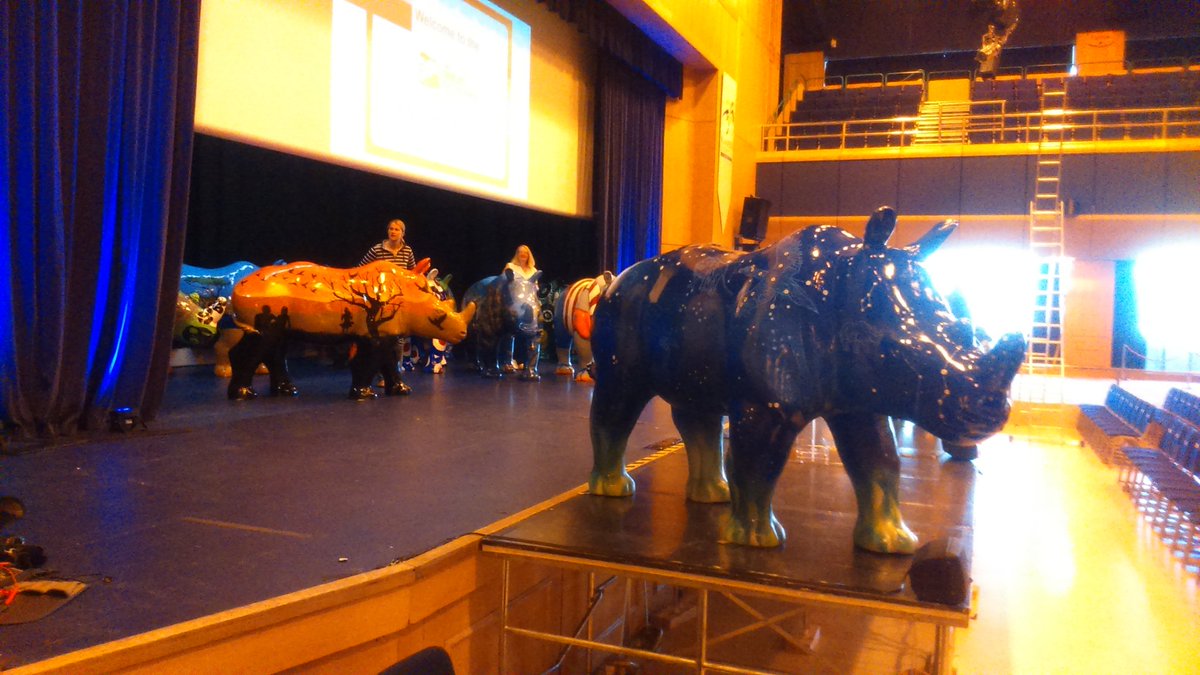 Rhinos arriving at <a href="/RivieraCentre/">Riviera Centre</a> for the <a href="/GreatBigRhinos/">Great Big Rhinos</a> auction tonight