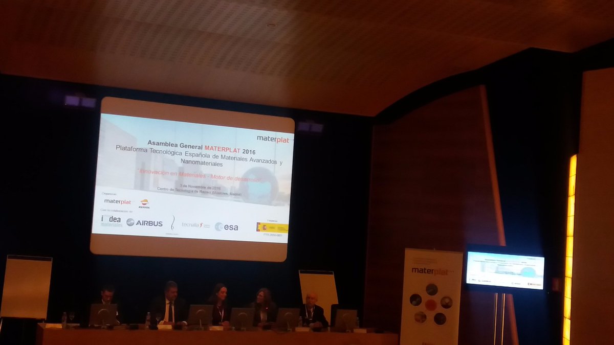 tecnalia's tweet image. No podíamos faltar a la ASAMBLEA ANUAL de #Materplat . Plataforma Tecnológica Española de #MaterialesAvanzados y #Nanomateriales.
