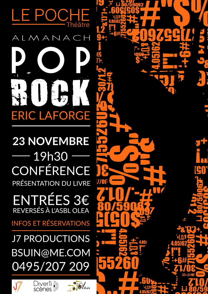 #conference de #ericlaforge à l'occasion de la sortie de son #livre #almanach #pop #rock. Ce 23/11 au <a href="/LePoche_Theatre/">Le Poche Théâtre</a> - resa : bsuin@me.com
