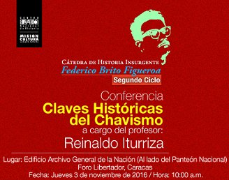 omarrayugsen's tweet image. Conferencia: Claves históricas del Chavismo cnh.gob.ve @CNH_VEN #ElChavismoSeCrece #ConstitucionEsPaz @ForoCandanga @esme1478