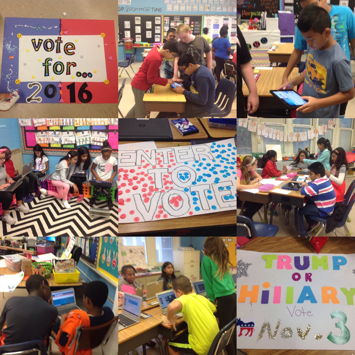 LynnCrest5's tweet photo. Today is the day we have all been waiting for- Lynn Crest's Election Day is finally here!! Who will win our vote?! 🎉🇺🇸 #1WTSD @CoachOsborne https://t.co/tHMRwNCV0R