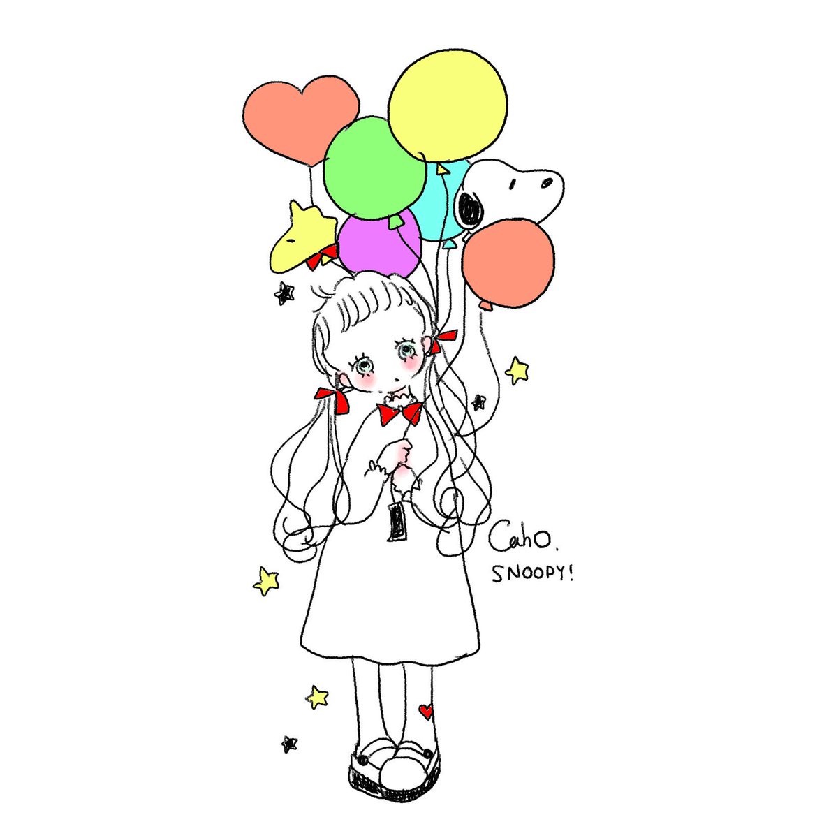 Caho わたし風ゆにばキャラ描きました