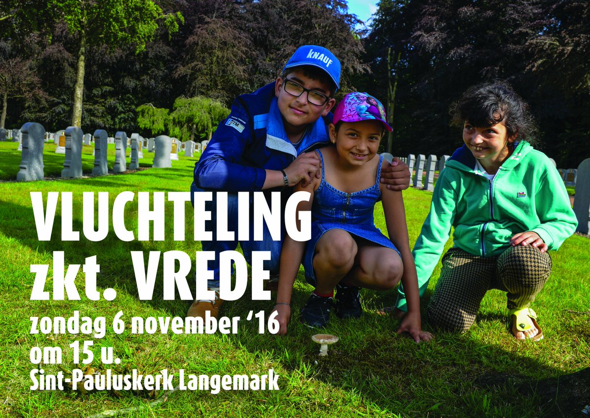 vredeswakes's tweet photo. nu zondag om 15u. welkom in Langemark voor de vredeswake ‘Vluchteling zkt. Vrede’ #wakkervoorvrede https://t.co/pJcoNnvKfp https://t.co/wsrlPvhSR8