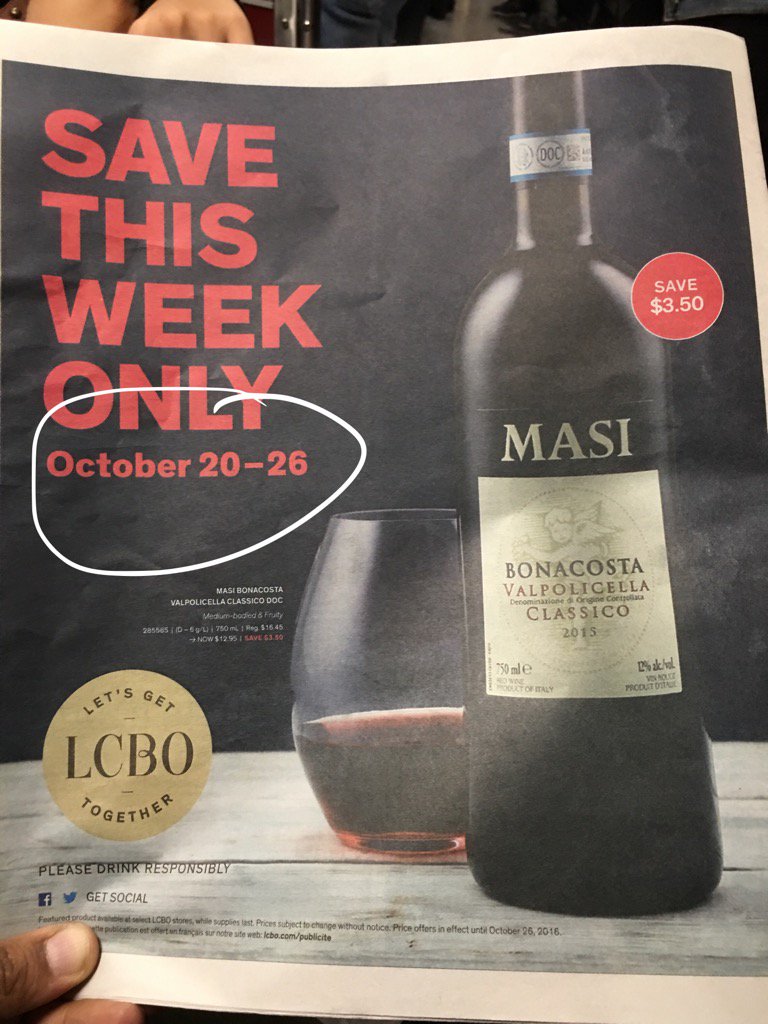 balukiri's tweet photo. #Toronto #metro news #lcbo back-dated offer ad https://t.co/zHa6k6i1zD