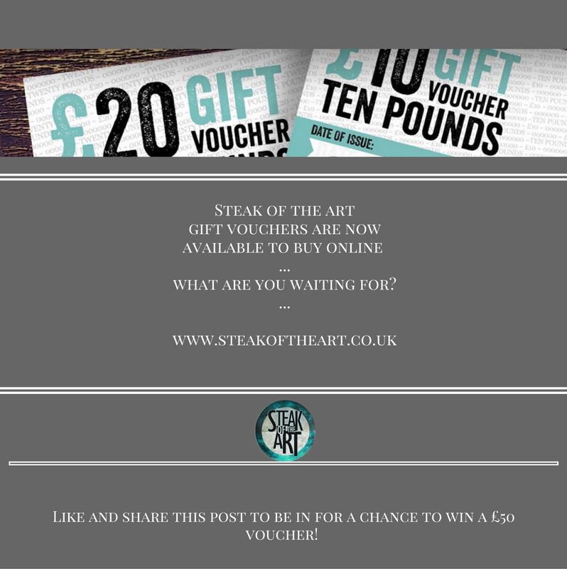 SteakArtSoton's tweet photo. Want to get your hands on £50 @SteakArtSoton voucher? Got to be in it to win it! Follow link to see how: https://t.co/AFNbKKfLWJ https://t.co/yvkfZNODMo