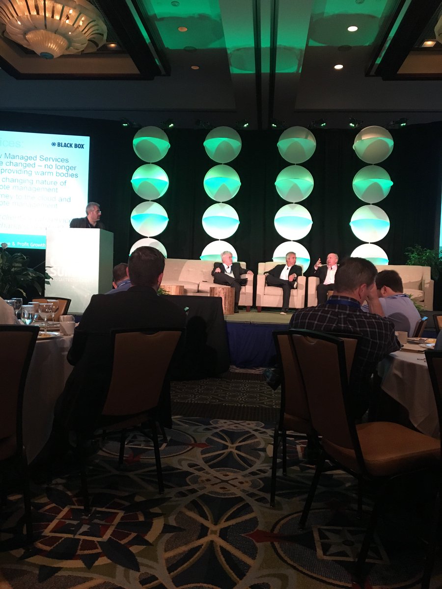DraperInc's tweet image. Breakfast panel on managed services at #totaltechsummit. Great cappuccino story by @jgreenesix #AVTweeps