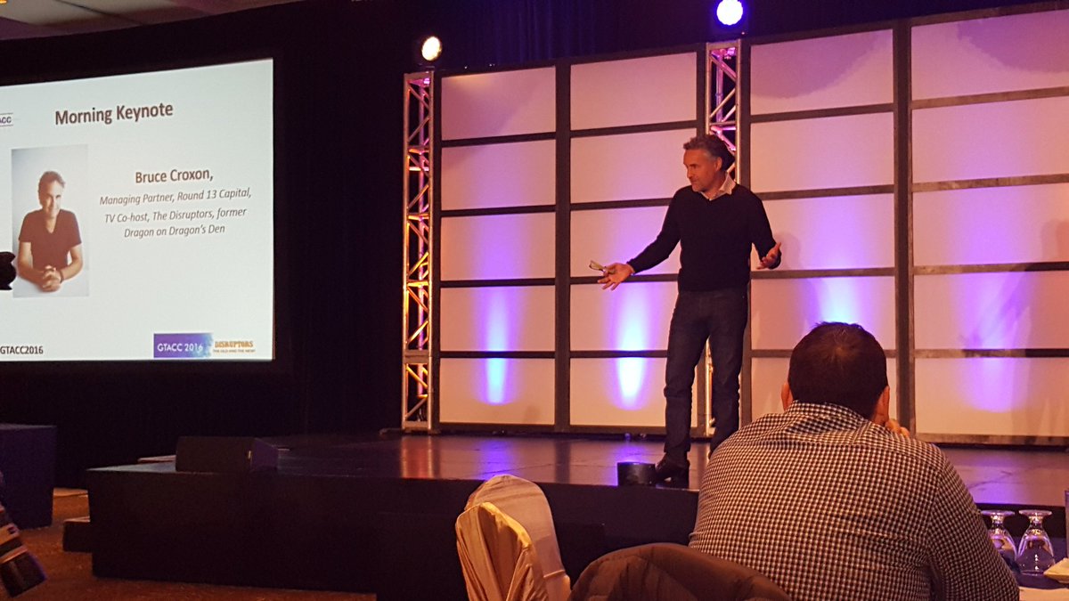 JamesDurling's tweet photo. Bruce Croxon at #GTACC2016 https://t.co/bADZnlPr2s