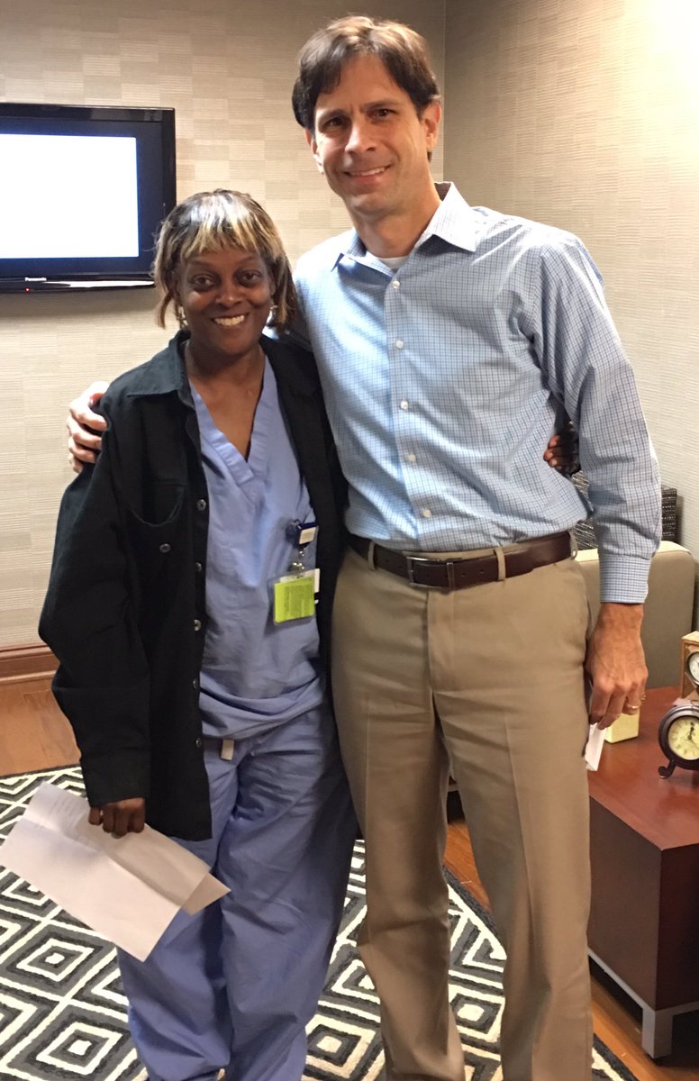 bstix's tweet photo. Met one of our OR tech traveler's this morning. Thx Delzora for helping us make lives better! @soliant @AdeccoGroupNA https://t.co/Jln4mdUMrw
