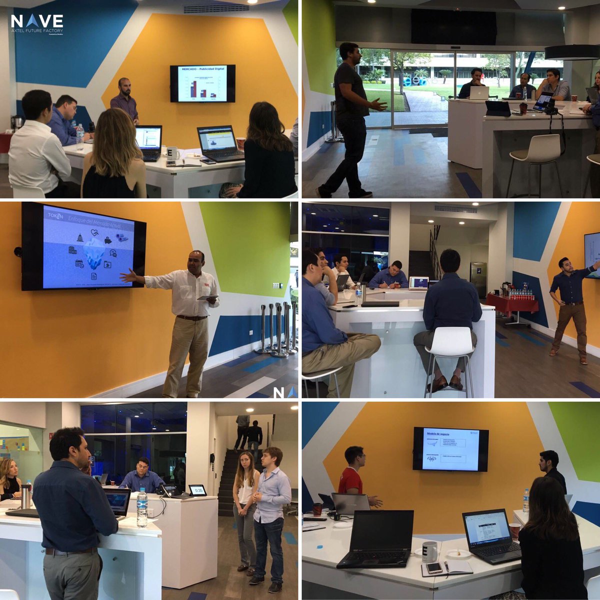 NaveAceleradora's tweet photo. Pitch previo al Demo Day ante el equipo de planeación estratégica e innovación de AXTEL
#NAVEAxtel #BlueBoxmx https://t.co/7aVpI0IvsC