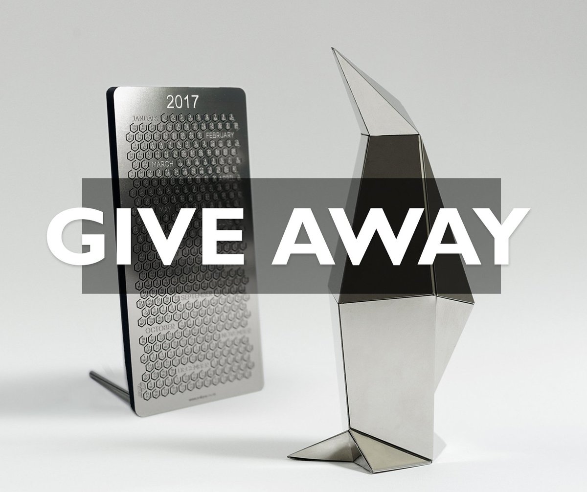 Giveaway! Win one #StainlessSteel Penguin (worth £120) when u pledge £17 or more on our Calendar campaign kck.st/2euk6jl #contest