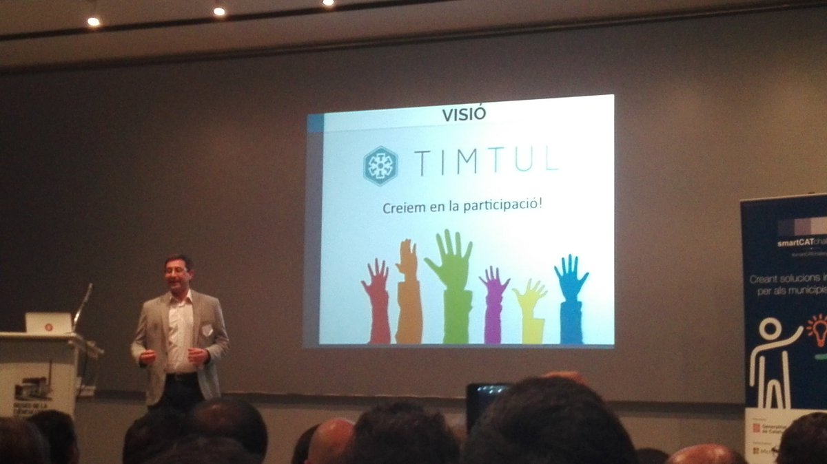RosaParadell's tweet photo. #Timtul solució de #CiutatColaborativa per a #associacions i #ajuntaments finalista del #SmartCATChallenge @i2CAT https://t.co/GyXxINAv7v