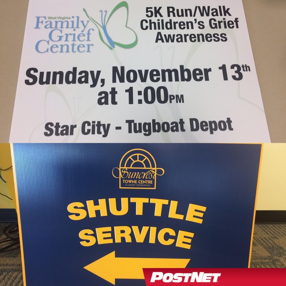 PostNetMotown's tweet image. Thinking about hosting an event this winter? Postnet can make signs in various sizes for you! #postnet #postnetmorgantown #family