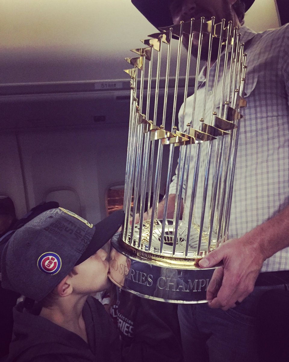 klackey33's tweet photo. Carter might not ever wash his lips again! GO CUBS GO!
#worldserieschamps #2016champs #whatgoat https://t.co/ZO181gP5TS