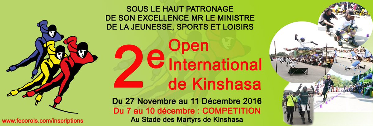 Les inscriptions pour le 2e Open International de Kinshasa sont ouvertes : lc.cx/odzo