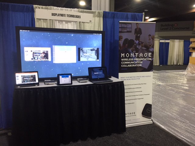 displaynote's tweet image. All set up for the showcase expo @TotalTechSummit come see us at stand 621! #totaltechsummit #wirelesspresentation