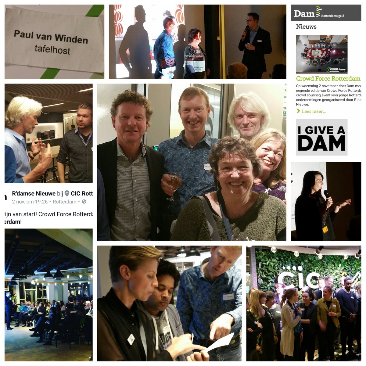Crowdforce#9 by #rotterdamsenieuwe voor o.a. Dam @RotterdamsGeld in prachtige @CIC_Rotterdam. Great to contribute &amp; meet wonderful people.