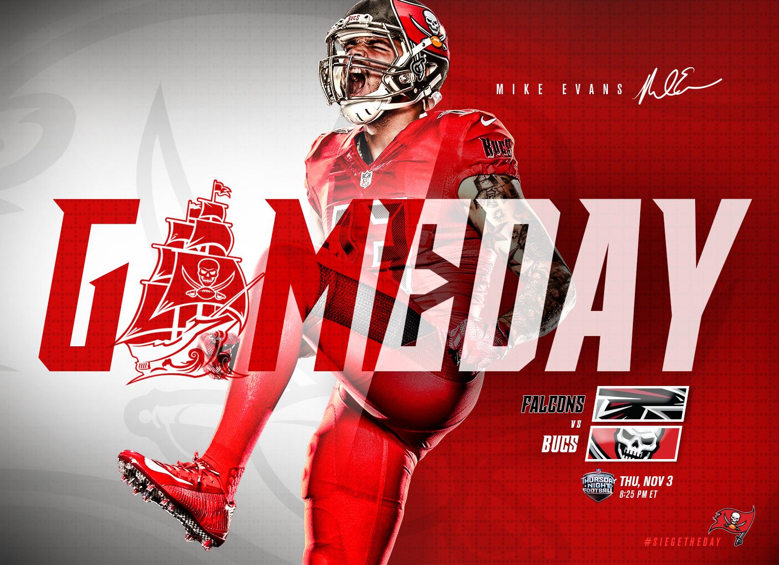 Tampa Bay Buccaneers on Twitter: "IT'S GAMEDAY! Primetime cannonfire kicks off at 8:25pm on #TNF