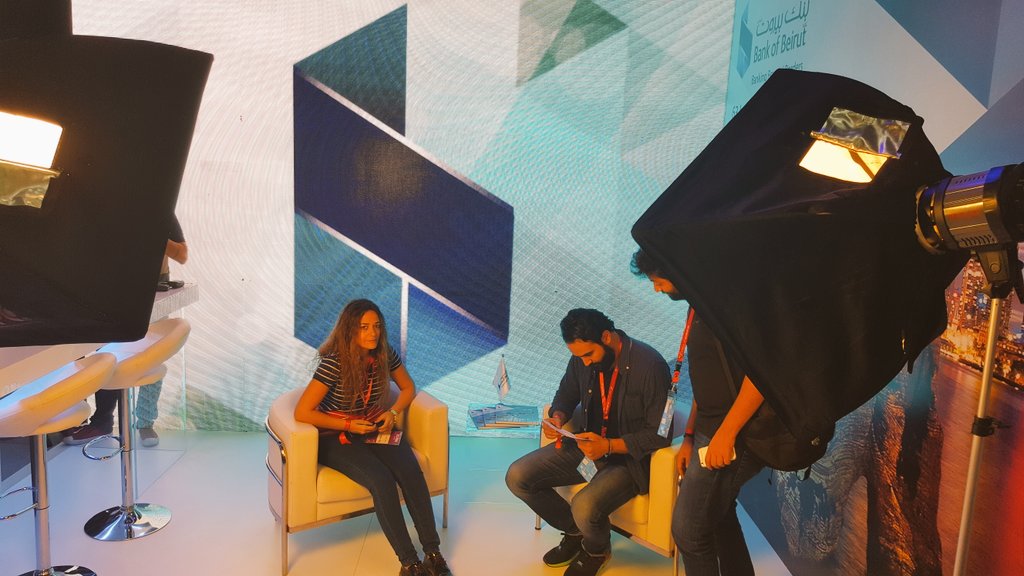 BankofBeirutsal's tweet photo. #BoBlive interview with startups meet us there! #BDLA16 https://t.co/EwnmAn4pOm