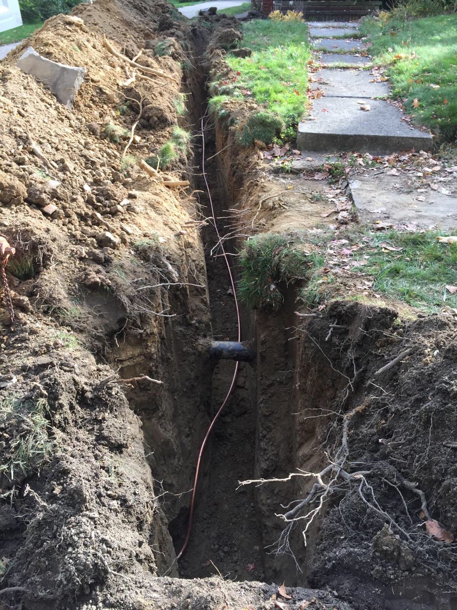 Replacement of lead water line in Cleveland, Ohio!