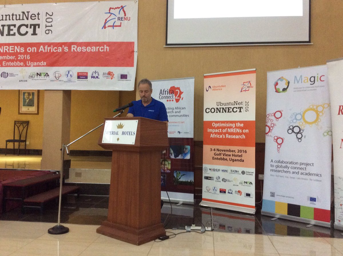 Cat_Stover's tweet photo. "let´s talk about global network architecture - GNA describes a philosophy on how we can work together." @EJB4T speaking at #uc2016 https://t.co/J73cYeuOR1
