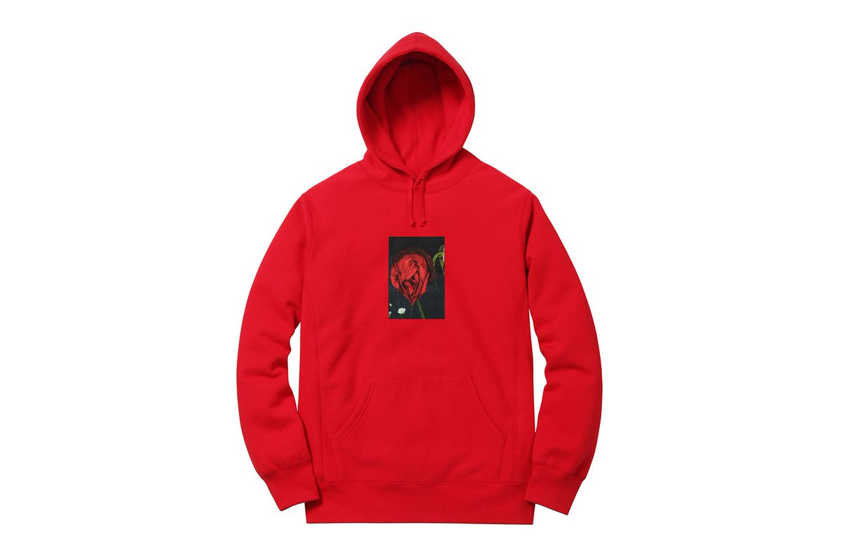 Supreme araki store rose hoodie