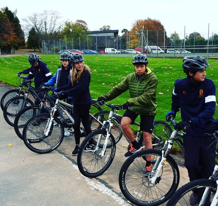 Shrewsbury_Adv's tweet photo. Mountain biking module underway 1st of 5 sessions #rovers #gomtbaward #mtbking https://t.co/IHaladrjrK