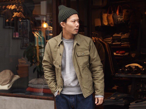 Smart Clothing Store Harajuku On Twitter ブログ更新 昨日に引き続きkeaton Chaseよりの新作a 2 Deck Jacket 程よい着丈とヴィンテージライクな表情が人気の秘訣 中綿入りですのでちょうど良いジャケット Https T Co Ksb1lnirze スマクロ A2 デッキ
