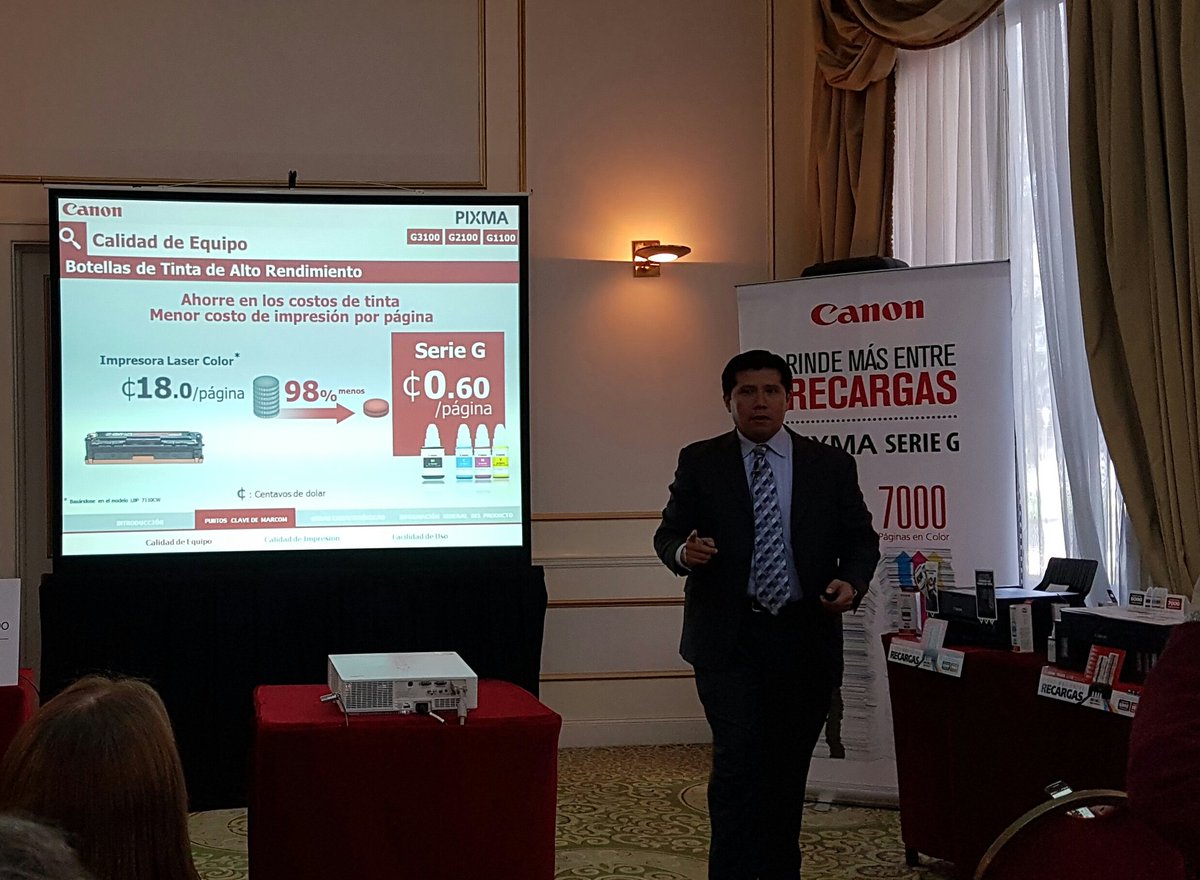 redusers's tweet photo. Erick Melendez, Supervisor de Mkt de Producto de @Canon Latam nos cuenta todas las bondades de la serie G #Canon #AMTED https://t.co/VkU8NqqAPg