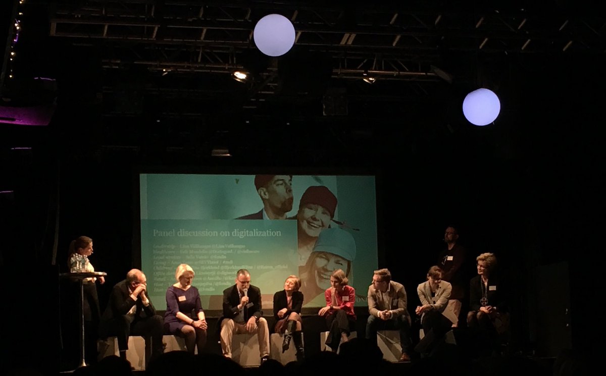 JHuhtis's tweet photo. Data, Digitalization, Partners, Robots, MachineLearning at panel discussion #FondiaDigiSeminar https://t.co/nN8sw5Ratz