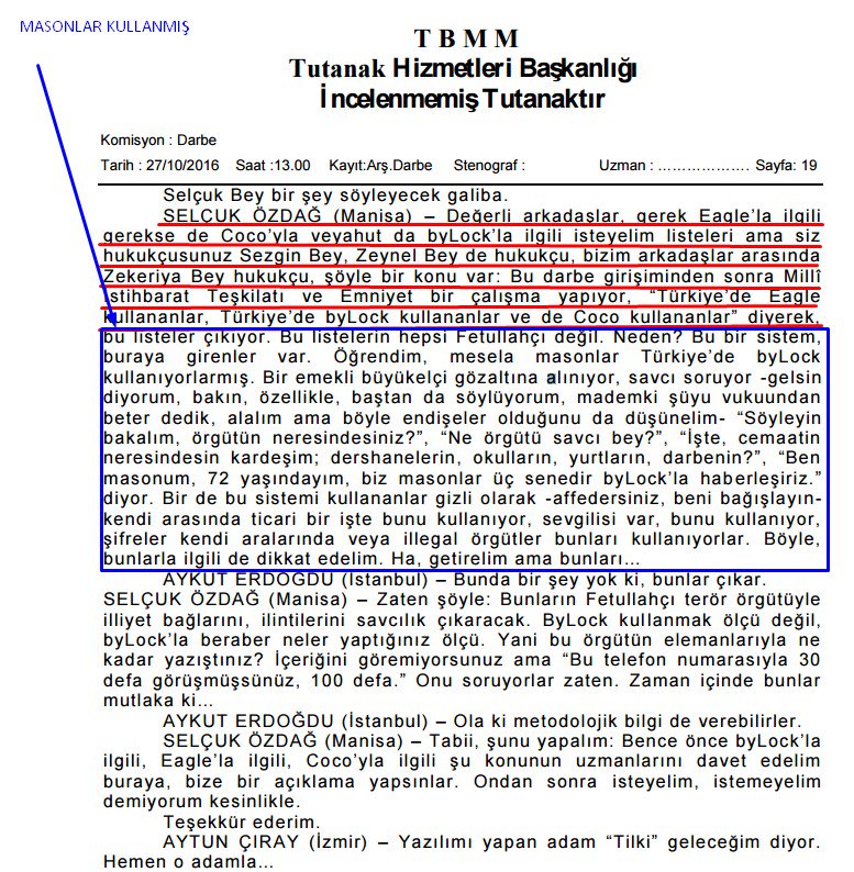 AKP'LİLERİN #BYLOCK İTİRAFLARI VE PANİĞİ MECLİS TUTANAKLARINDA

Selçuk Özdağ: ByLock listeleri çıkıyor, bu listelerin hepsi Fetullahçı değil