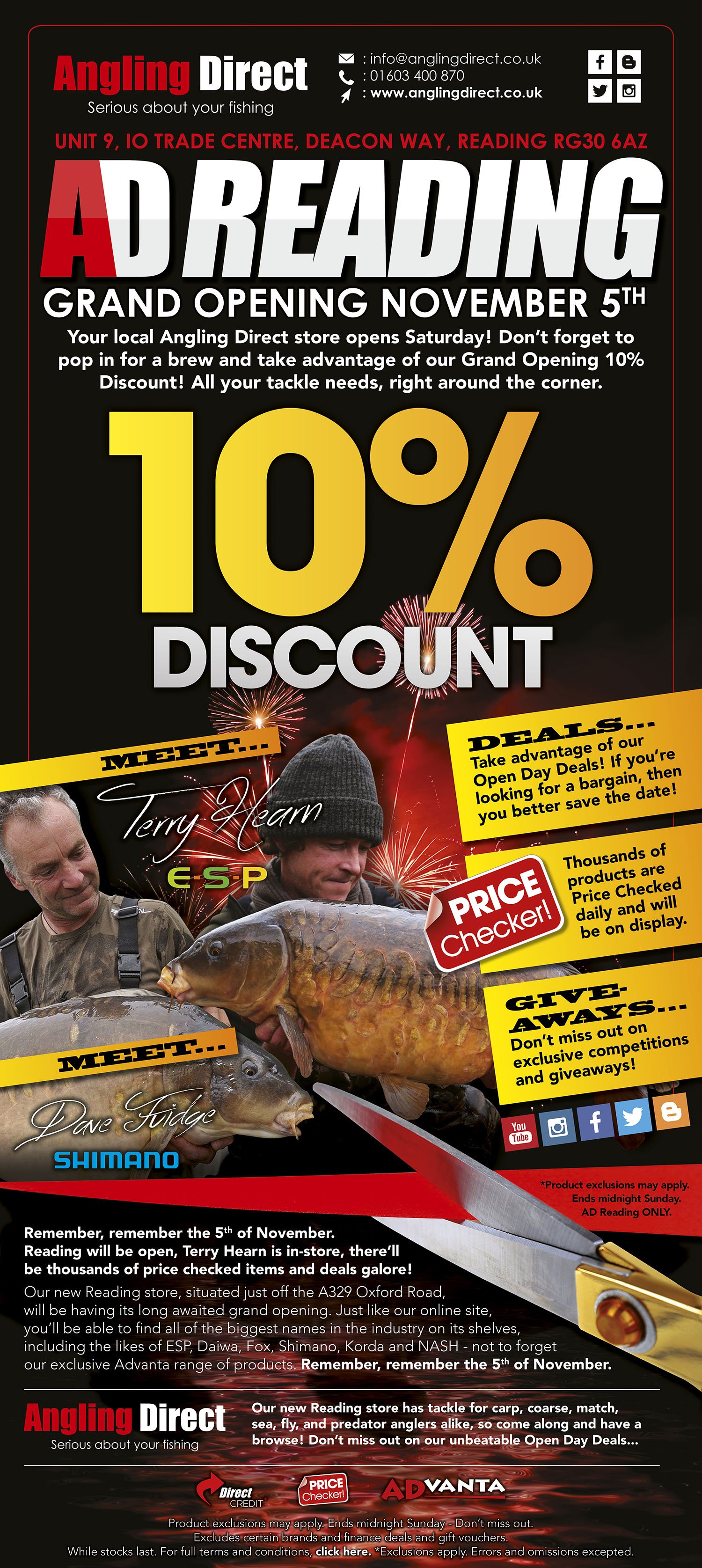 Angling Direct on X: Buy any Shimano product in-store this weekend at  Angling Direct Reading & be in with a chance of winning a brand new Shimano  Reel!  / X