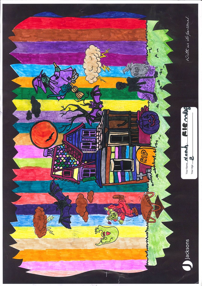 JacksonsSW's tweet image. Some of the spooktacular entries into this years' #JacksonsSW #halloween colouring competition